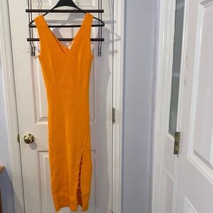 NWT House of Harlow 1960 dress, Flame Orange, sz. L